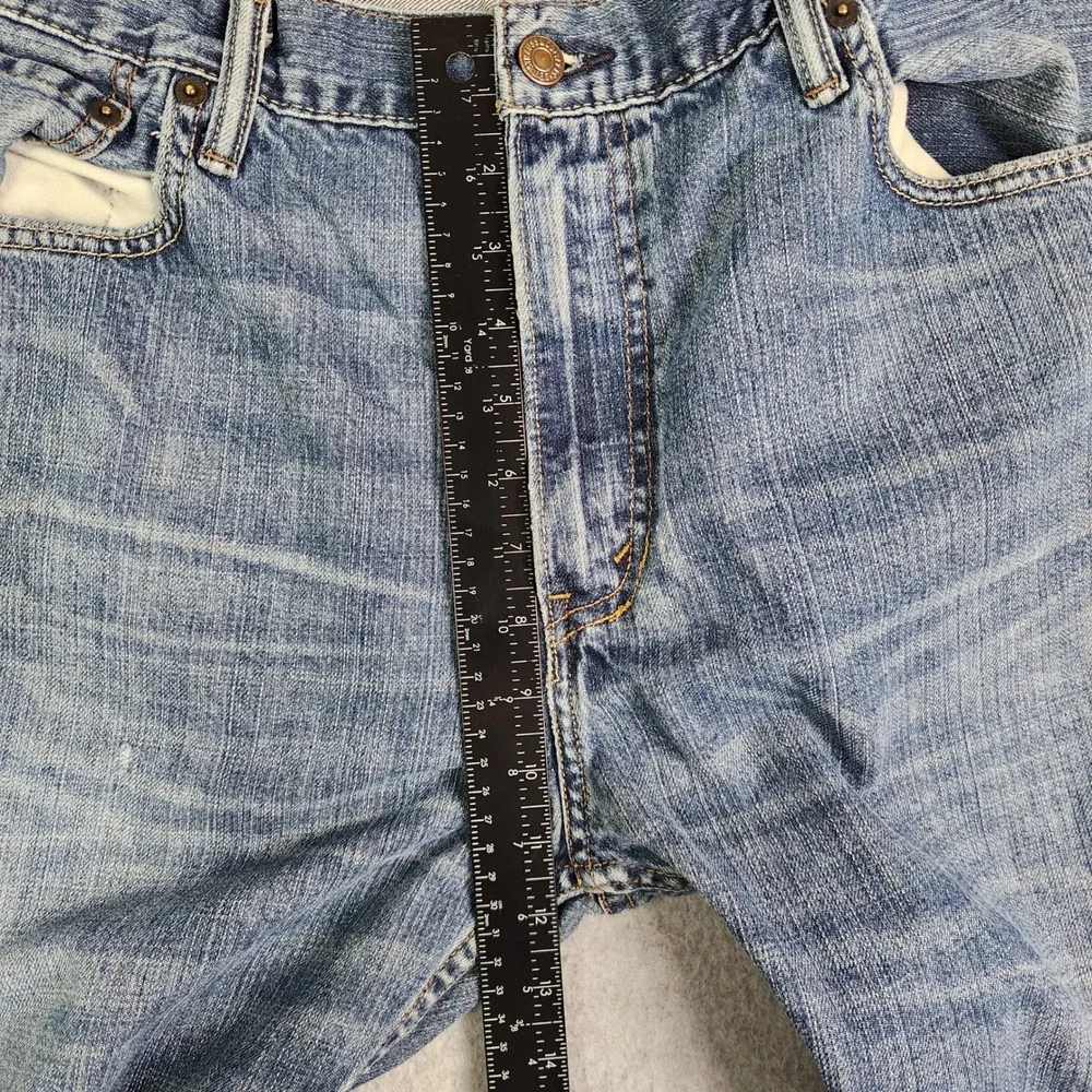 Levi's 569 Jeans Mens 36x32 Blue Denim Medium Wash Casual Loose Fit Straight Leg